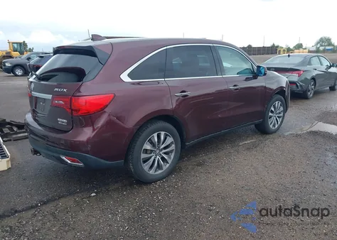 2014 Acura Mdx Technology Pkg W/Entertainment Pkg from USA, damaged, VIN 5FRYD4H66EB048648